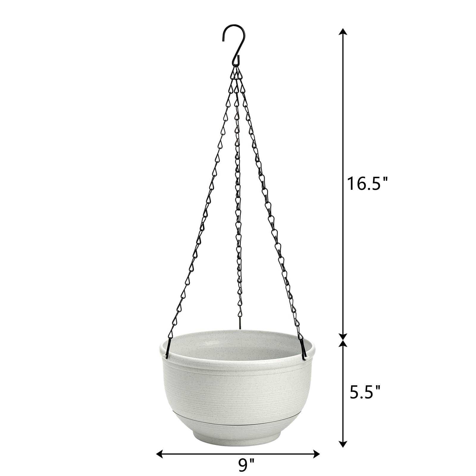 ZEAYEA Set of 2 Hanging Planter - Image 2