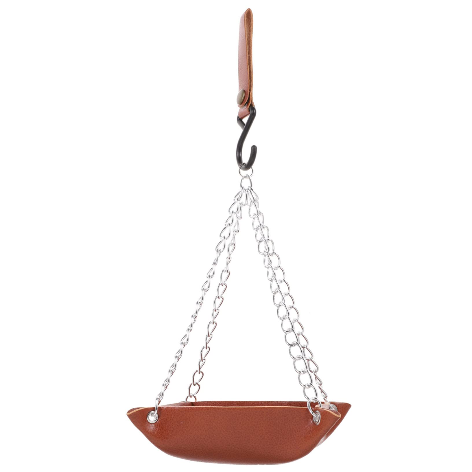POPETPOP 5 Pz Mangiatoia Per Colibrì Alimentatore D'acqua Ghiandaia Mangiatoia Automatica Per Uccelli Palo Sospeso Automatico Finestra Della Mangiatoia Per Uccelli Alimentatori Pelle Brown