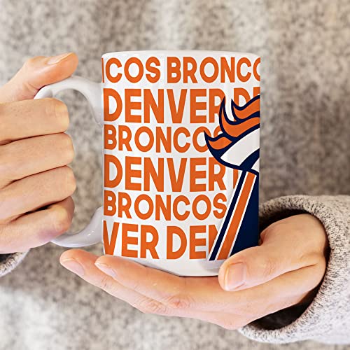 Image of Rico Industries NFL Football 15 oz White Ceramic Mug