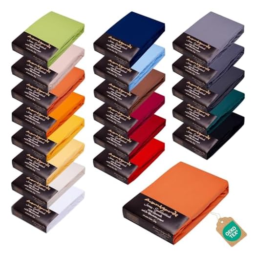npluseins klassisches Jersey Spannbetttuch - erhältlich in 34 modernen Farben und 6 verschiedenen Größen - 100% Baumwolle, 90-100 x 200 cm, terrakotta 2 Avantgarde Premium Spannbetttuch - 180x200-200x220-40cm Steg - auch für Boxspringbett & Wasserbett - Spannbettlaken sehr Gute ca.170g/m² - Bettlaken 100% Jersey Baumwolle, ÖKO-TEX (06 Terracotta)