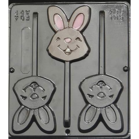 Bunny FACE Chocolate Lollipop Mould Cover