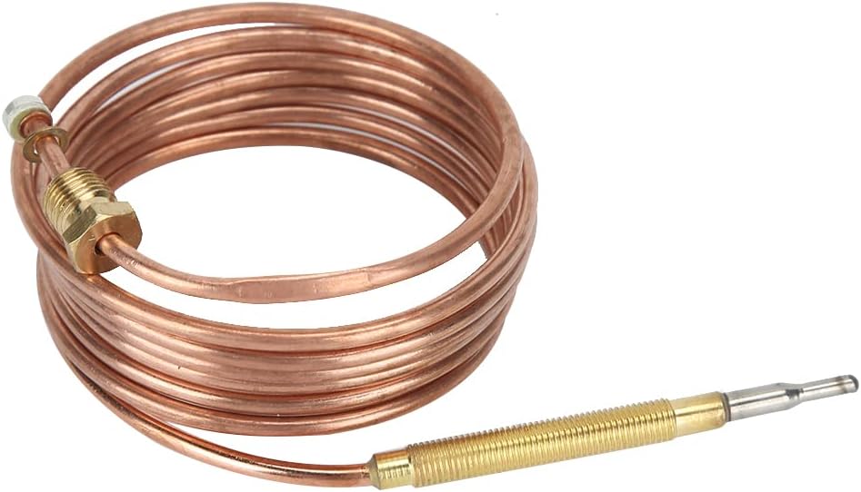 Thermocouple, Fireplace Thermocouple Gas Stove Accessories Durable Metal for Stove for Heating Equipment for Gas Stove for Induction Cooker(1500mm)