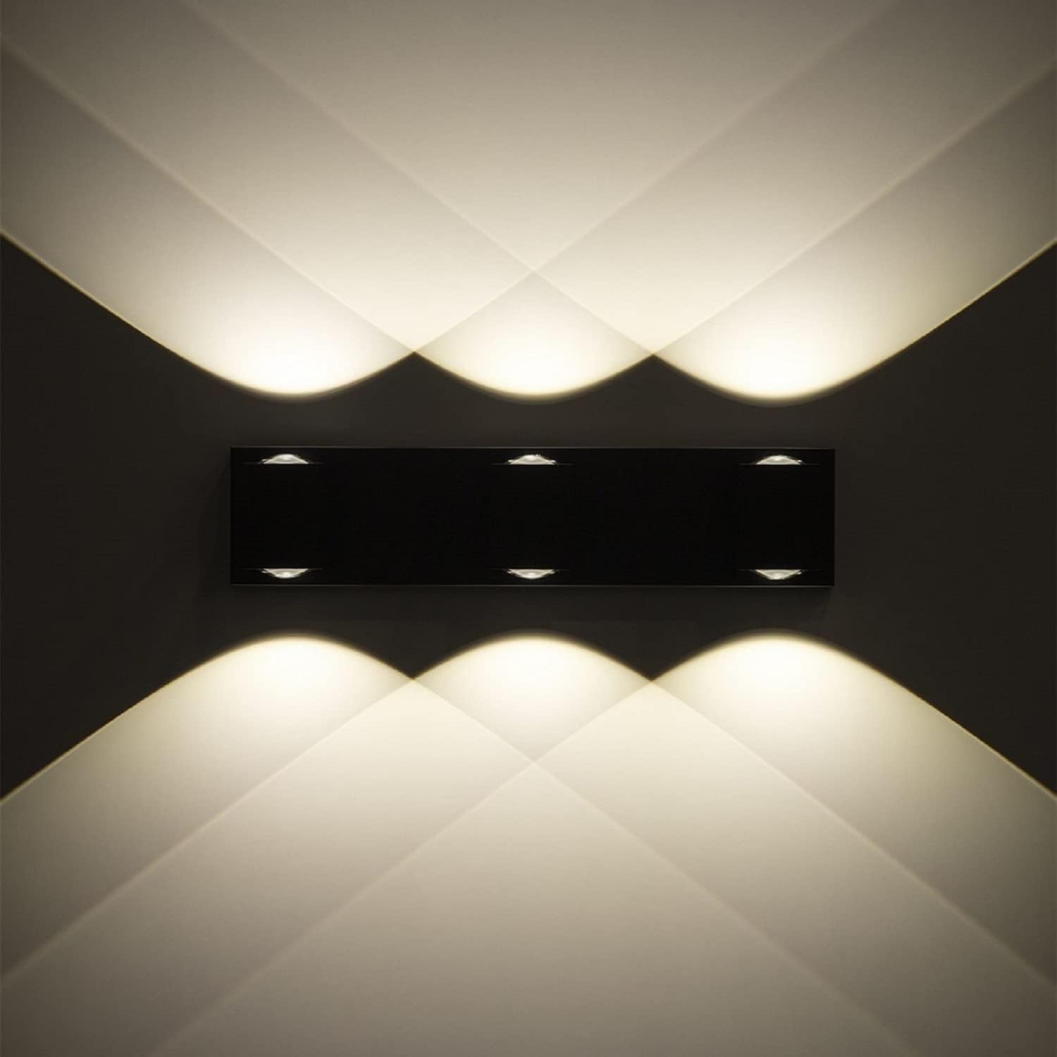 Suреr Dеаl Prоduсt Tubicen 3 Lights Wall Sconce Lamp, 30W LED Dimmable Up and Down Wall Light Fixture, Modern Bright Hallway Sconce Wall Lighting for Living Room, Bathroom Vanity Light Fixture, Black