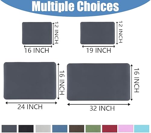 Miniatura 6 de TCASH Tapete de secado de platos para encimera de cocina, 24 x 16 pulgadas, tapete de drenaje súper abosrbente, almohadilla de secado de platos