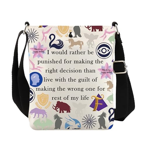 UJIMS Keeper Lost Cities Merch KOTLC Bookish Crossbody Bag Keeper Fans Gifts Foxfire Academy Gift