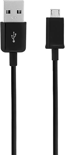 Short MicroUSB Cable Compatible with Your Videocon Graphite 1 with High Speed Charging. (1Black,20cm,8in)