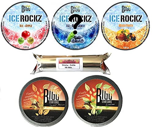 All Oriental Bigg + Ice Rockz 5 Sorten Apple, Bisquit, Banane, Limone + 1 Überraschungssorte + 1 Rolle All Oriental…
