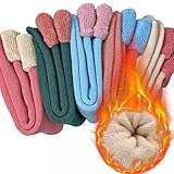 VoJoPi 5 Pairs Warm Socks for Women, Winter Thick Thermal Cozy Fuzzy Crew Soft Boot Socks Gifts for Women