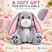 YH YUHUNG Juguete interactivo de peluche parlante de conejito de Pascua Imagen de YH YUHUNG Juguete interactivo de peluche parlante de conejito de Pascua