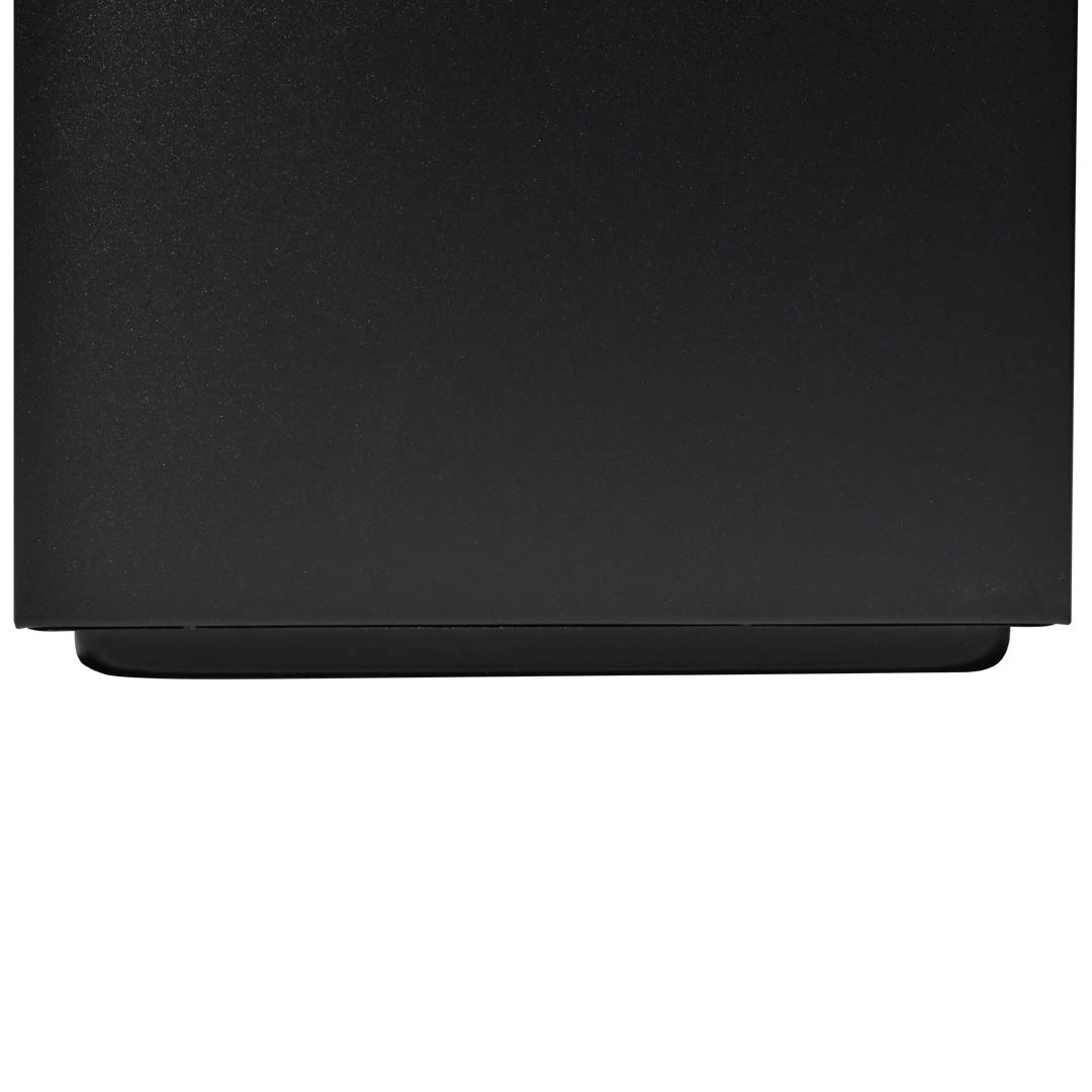 Danieli Store - Cenicero de pie CEP002/NE - Cenicero exterior con Papelera con tapa giratoria - Cenicero de chapa pintada - Centimetri 30 x 24 x 60 - Litri 17 - Negro