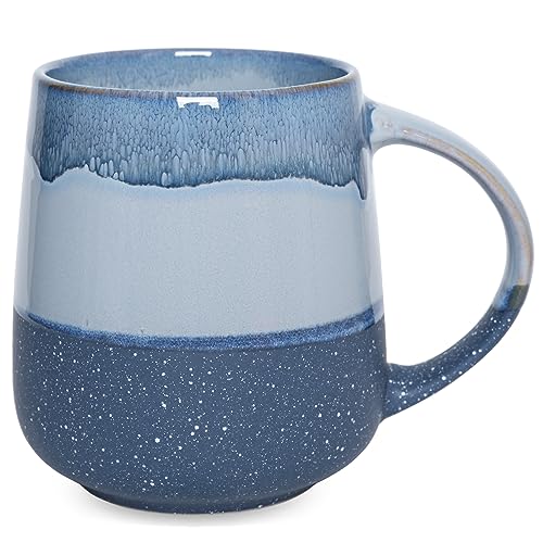 Taza de cerámica grande Bosmarlin 23 oz azul miniatura 1