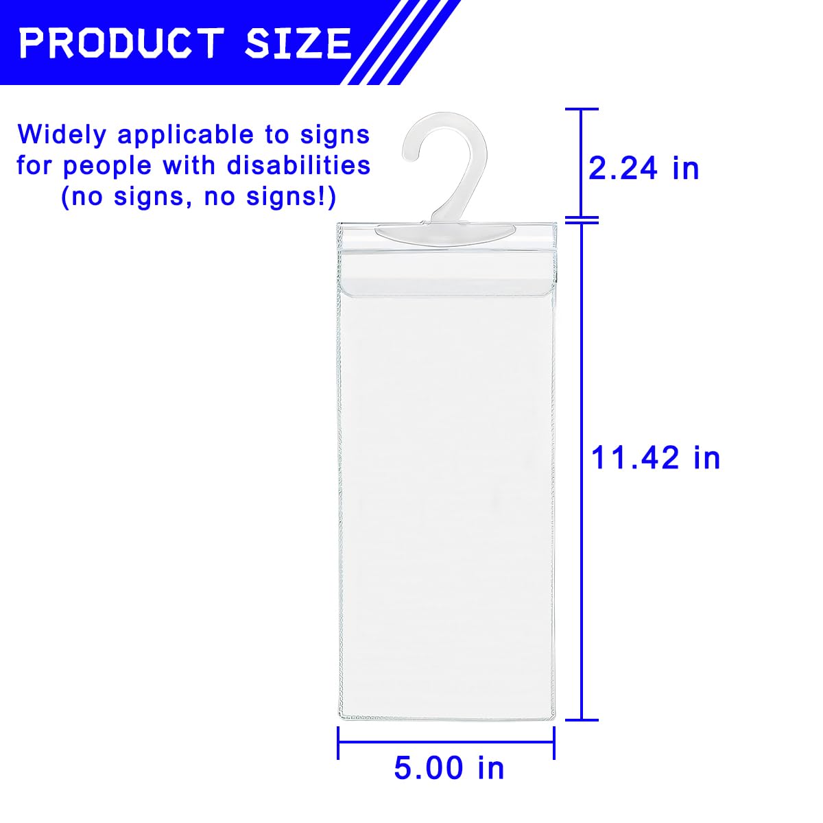 Mandark 2PCS Car Handicap Placard Holder, Ultra Transparent Auto
