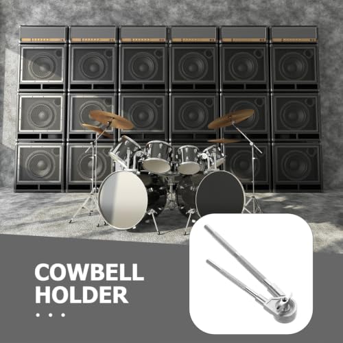 Soporte metálico para cowbell con abrazadera para batería miniatura 3