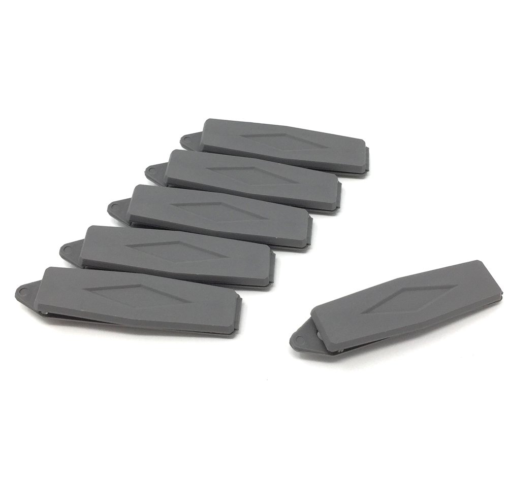 Camtiac Lot de 6 barrettes à cheveux pour chien en forme de losange Gris souris 71