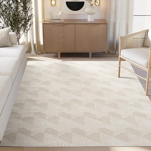 Tapete Abani beige 9x12 pies rectangular