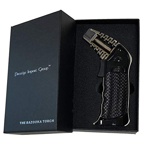Encendedor de antorcha de escritorio Bazooka negro miniatura 5