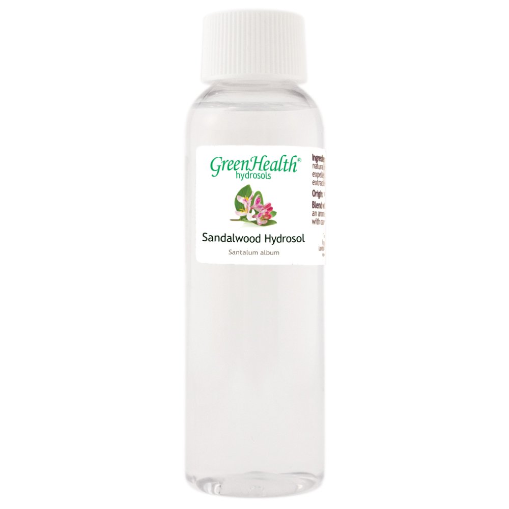 Sandalwood Hydrosol (Floral Water) - 2 fl oz Plastic Bottle w/Cap - 100% pure