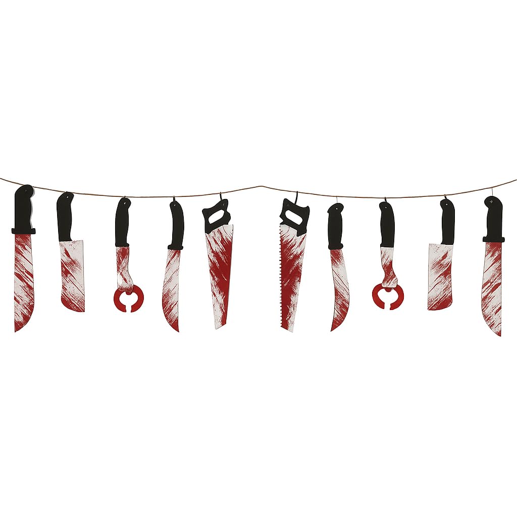 Lizzy Multi Color Halloween Buntings Hanging Swirl Garland Banner – Spooky Party Decorations For Indoor & Outdoor | Halloween Banner Backdrop For Home, Garden, Office & Haunted Party