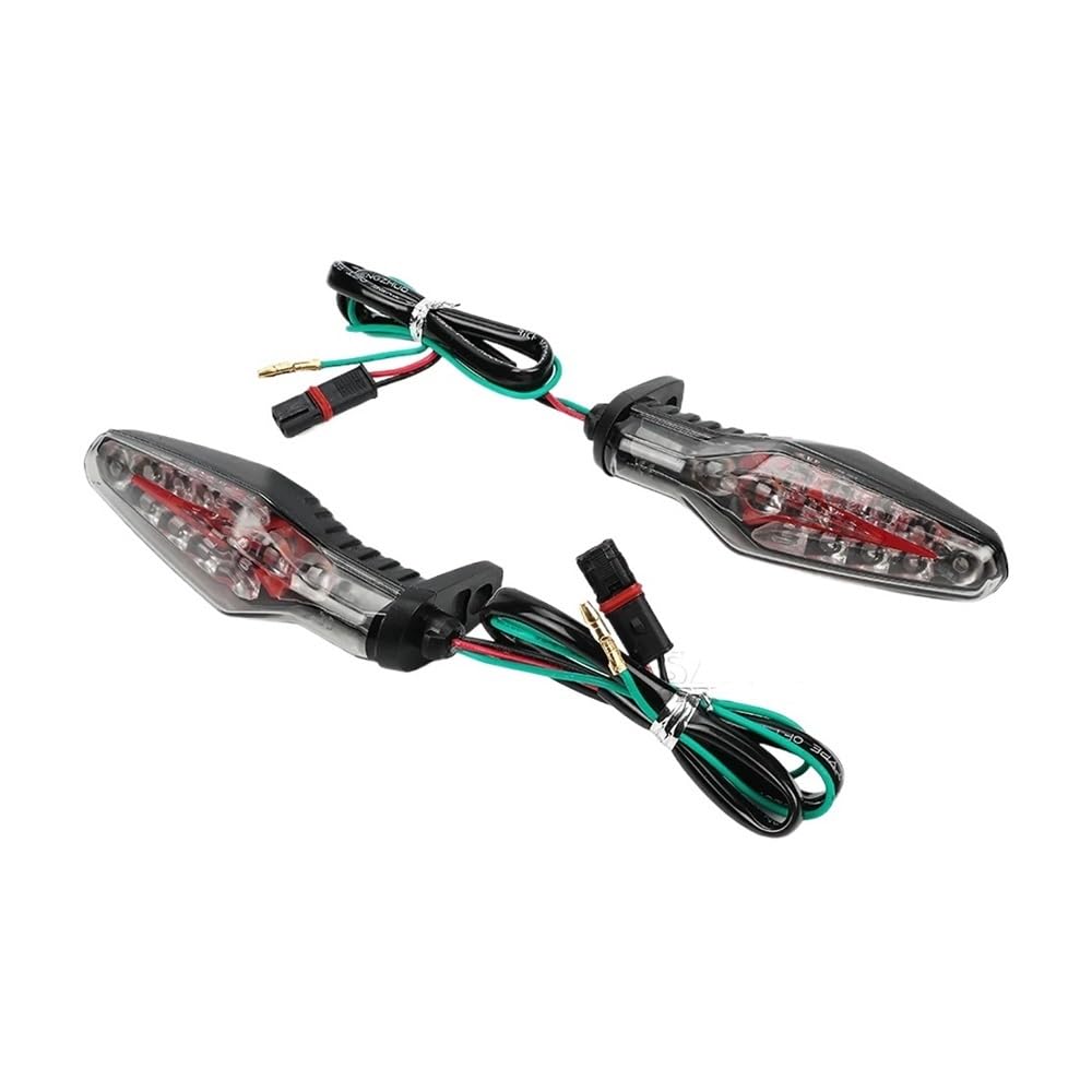 Paire De Feux Arrière LED Moto Universels - Réflecteur Frein Et Clignotants Rouge