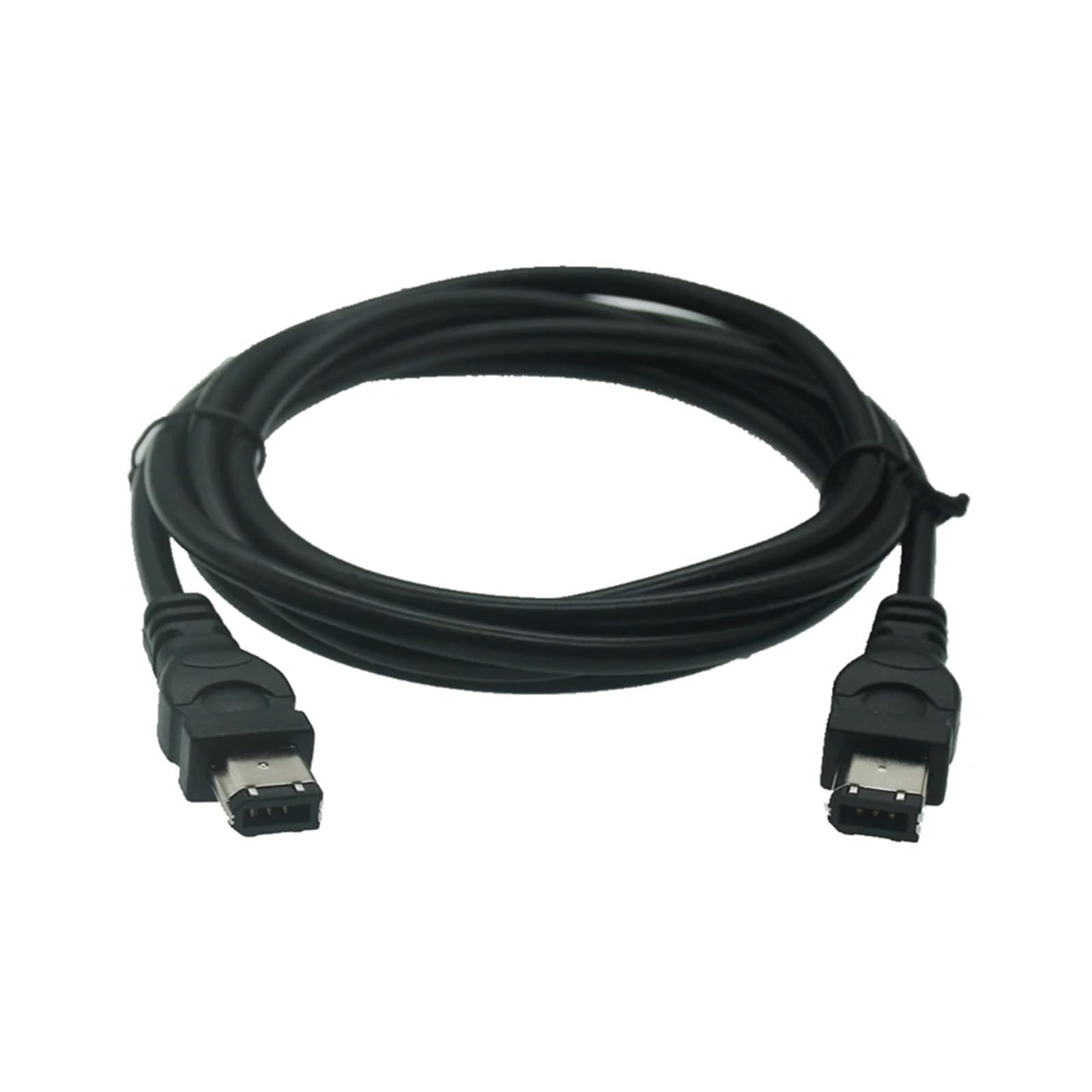 Cable FireWire 400-6-6 de 6 pines a 6 pines IEEE 1394 negro (3 m)