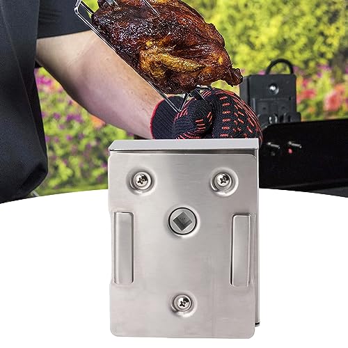 Motor para asador Giratorio, aleación de Aluminio, 70 kg, Motor eléctrico para asador Giratorio, Motor de CC de Gran Potencia para Barbacoa, Repuesto para Parrillas universales