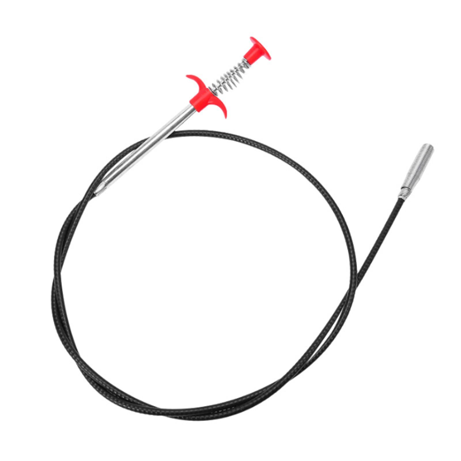 Helioflicker 0.9 M Drain Snake, Drain Clog Remover Gutter Cleaning Tools Grabber Claw Pick Up Hair Reaching Assist Tool For Kitchen Sink, Drains, Toilet