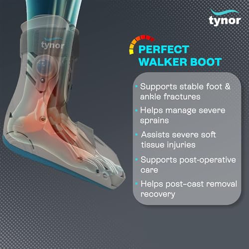 Image of TYNOR Walker Boot Air Pro Short, Grey, Small, 1 Unit