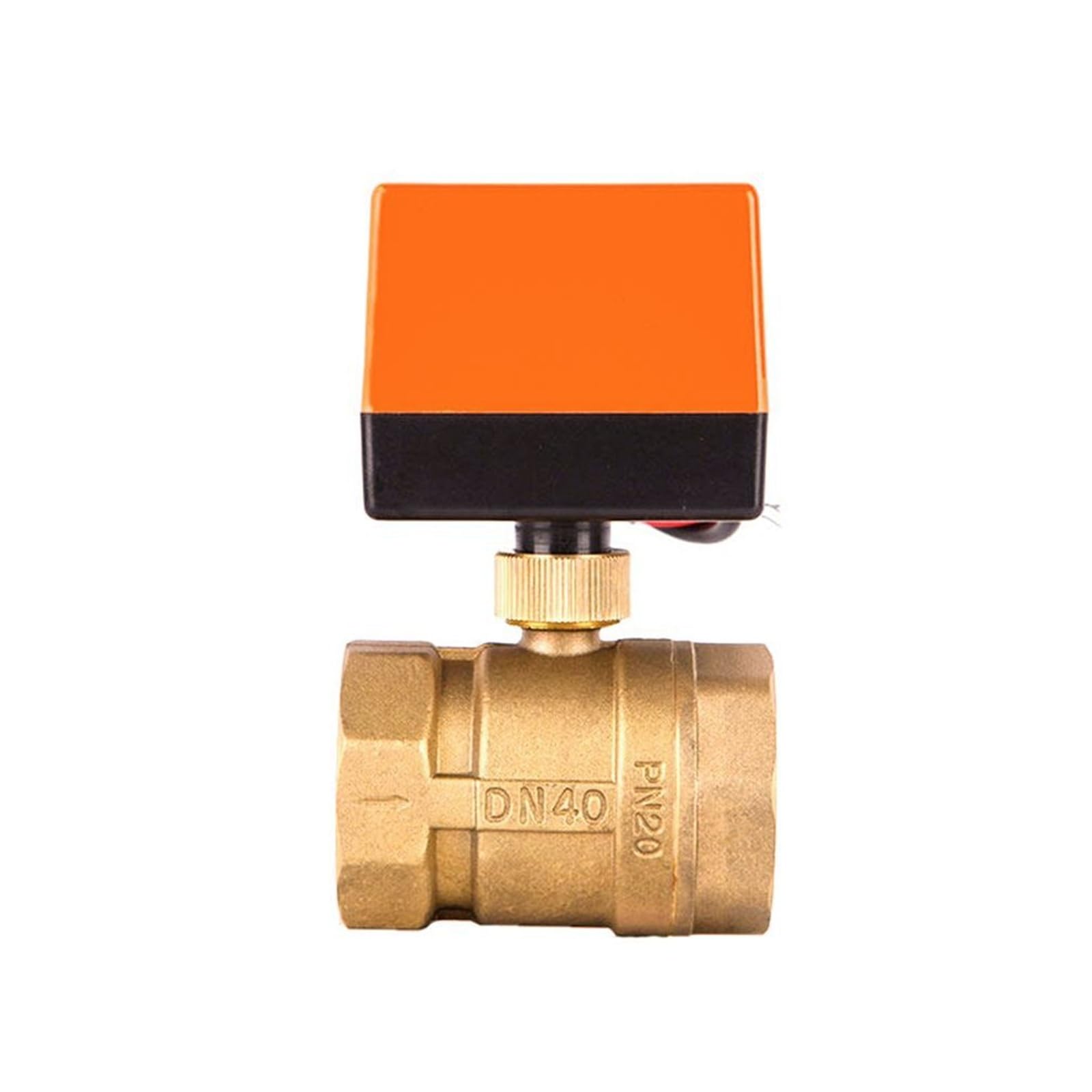 1-1/2" Motorized 2-Way Ball Valve DN40 Brass Electric Ball Valve 3-Wire 2 Point Control 220V 12V 24V(24VDC)