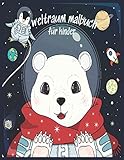  Weltraum Malbuch für Kinder: Weltraum Malbuch,Fantastische Weltraumfärbung mit Planeten,Astronauten,Raumschiffen,Raketen,weltall kinder,weltraum kinder