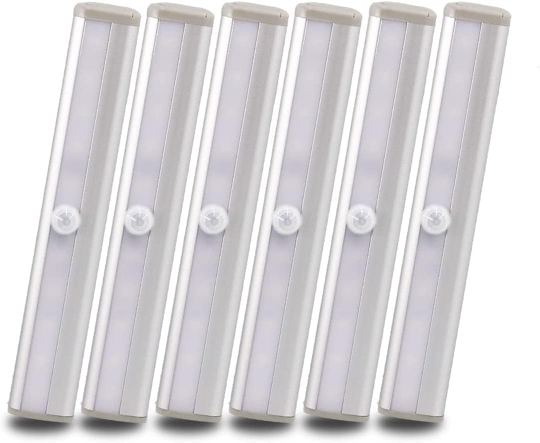 Fansteck LED Closet Lights Under Cabinet Lighting, Rechargeable Motion Sensor Closet Light with 3 Color Modes