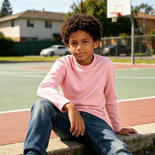 Image of Magic Park 6M-14Y Baby Short Long Sleeve Tee Tops Toddler T-Shirt Kids Solid Color Shirts Boys Girls Casual Blouse
