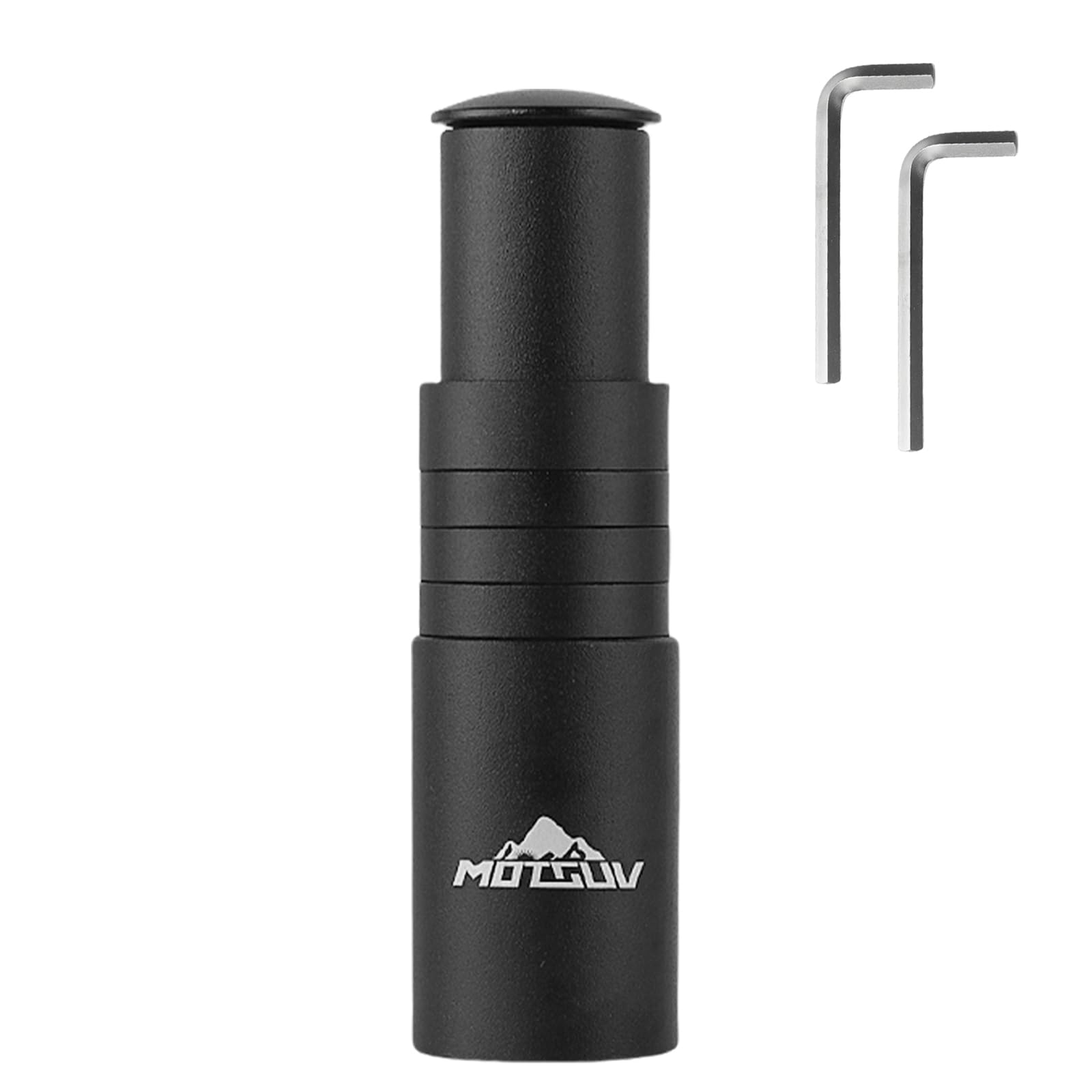 Przedłużka kierownicy do roweru, Przedłużka kierownicy rowerowej, Przedłużka kierownicy z stopu aluminium do roweru Mountain Bike MTB 28,6 mm, czarna