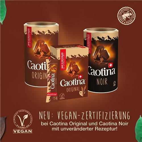 Caotina Original Trinkschokolade - Kakao-Pulver für heiße Schokolade mit echter Schweizer Schokolade - feinster Cacao nachhaltig und zertifiziert (1 x 200g)