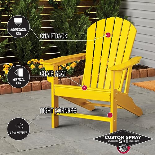 Image of Rust-Oleum Stops Rust Custom 5-in-1 Spray Paint, Gloss Sunburst Yellow | Rust Preventive Protective Enamel, Multi Surface (Metal, Wood and More), Adjustable Dial for Better Control, Fast Dry, 6 Pack
