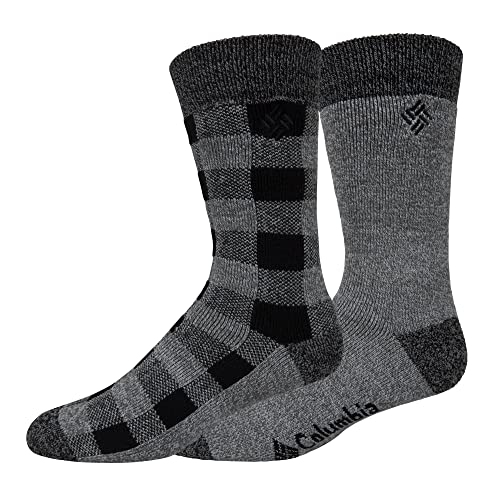 Columbia Check Mate Medium Weight Thermal 2-Pack Grey/Grey One Size