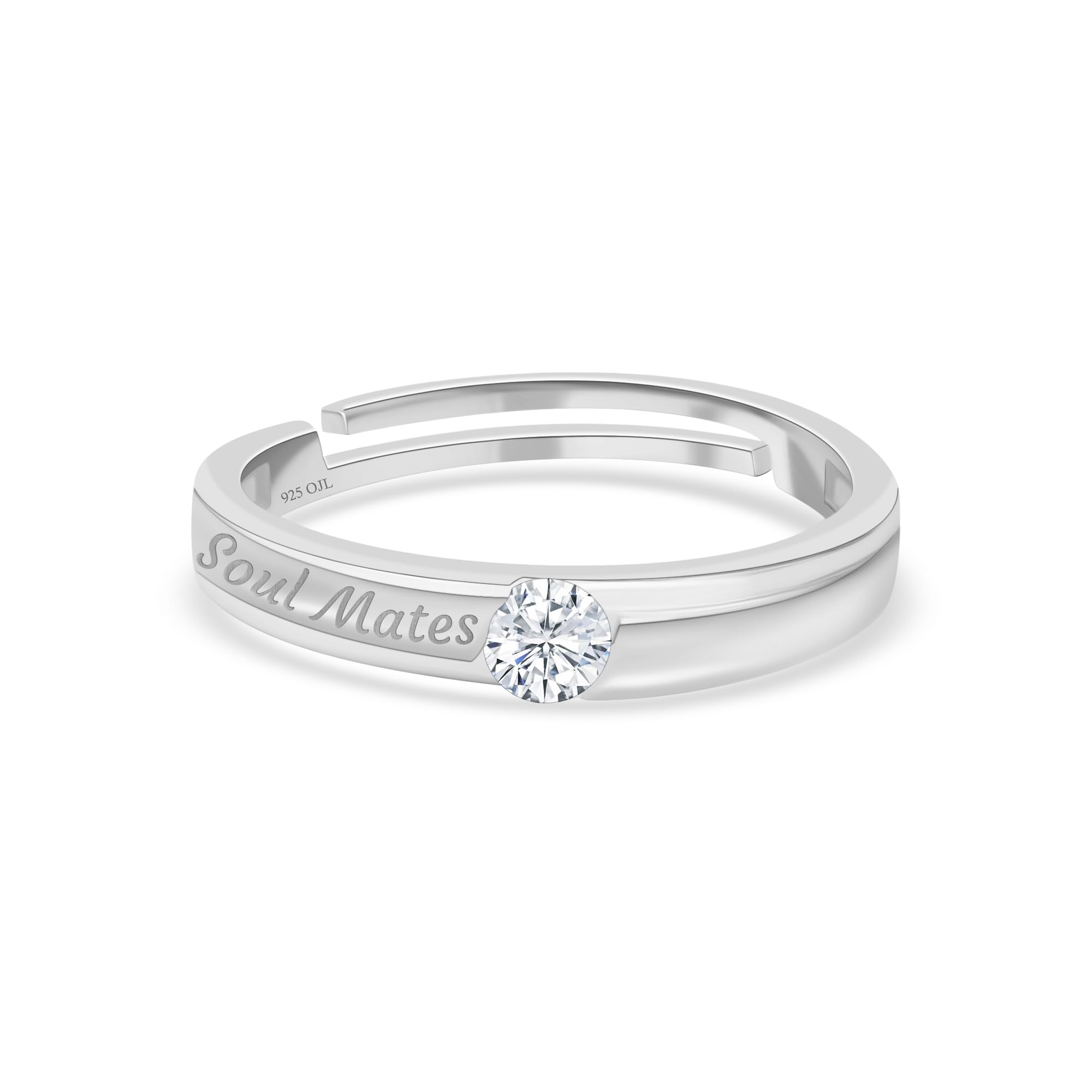 Personalised Customised 925 Sterling Silver Engraved Outside Massage Name Finger Adjustable Ring for Men and Boys | With Certificate of Authenticity and 925 Stamp-image-21