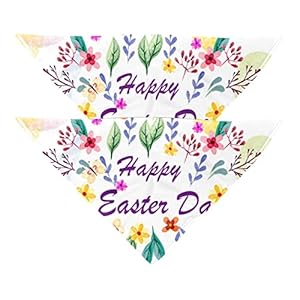 Djsimfhdng Cwwb-001 Apaszka Wielkanocna dla Psa 2-pak