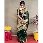Yashika-Womens-Zari-Woven-Cotton-Silk-Jacquard-Saree-With-Unstitched-Blouse-Material