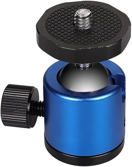 Camera Accessories Mini Three-Hole Viewer Q29 Spherical Small Head 1/4 Screw Micro Camera Projector Head (Color : Black) (Color : Blue)