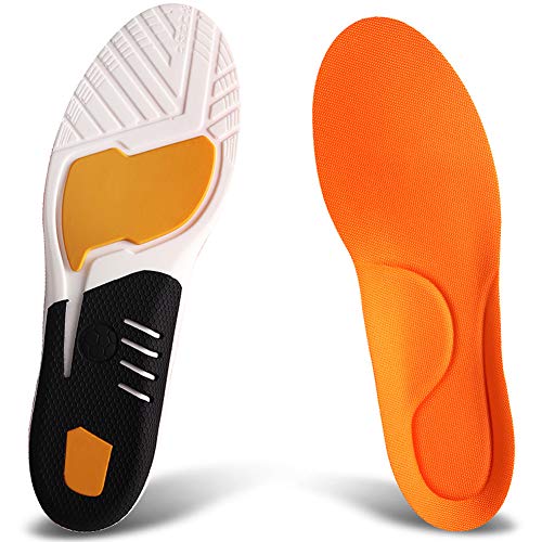Ailaka Athlete Gel Cushion Neutral Arch Sports Shoe Insoles, Performance Running Inserts