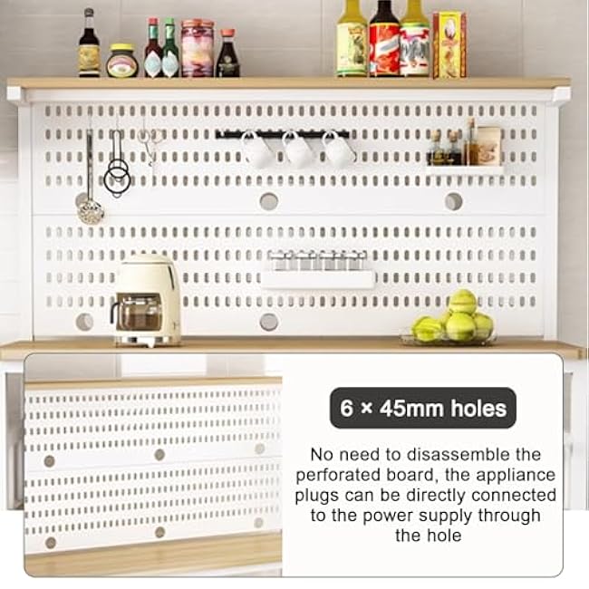 Home Storage RacksWhite Bakers Rack Coffee Station Cabinet Multi Functional Kitchen Pantry Storage for Living Room Bedroom Home Office Modern Design Space Saving Solution-7p1BI5m7