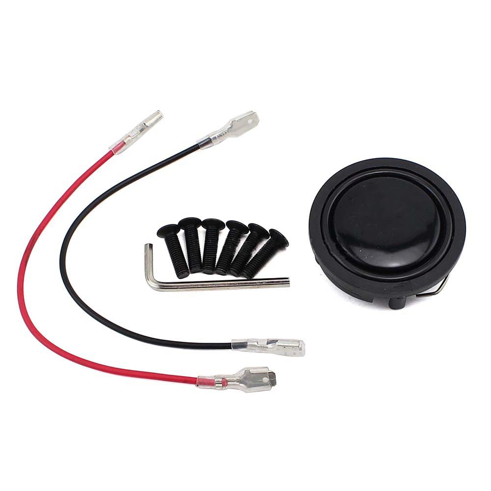 Volante Sportivo Auto, Volante a Calice 13 pollici 330MM modifica volante strumenti personalizzato in pelle profonda disco racing drift accessori(White)