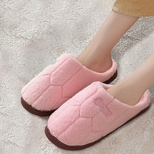 Women'S Fuzzy Plush Slippers Soft Comfy Cozy Warm Quilted Indoor House Shoe - image 2