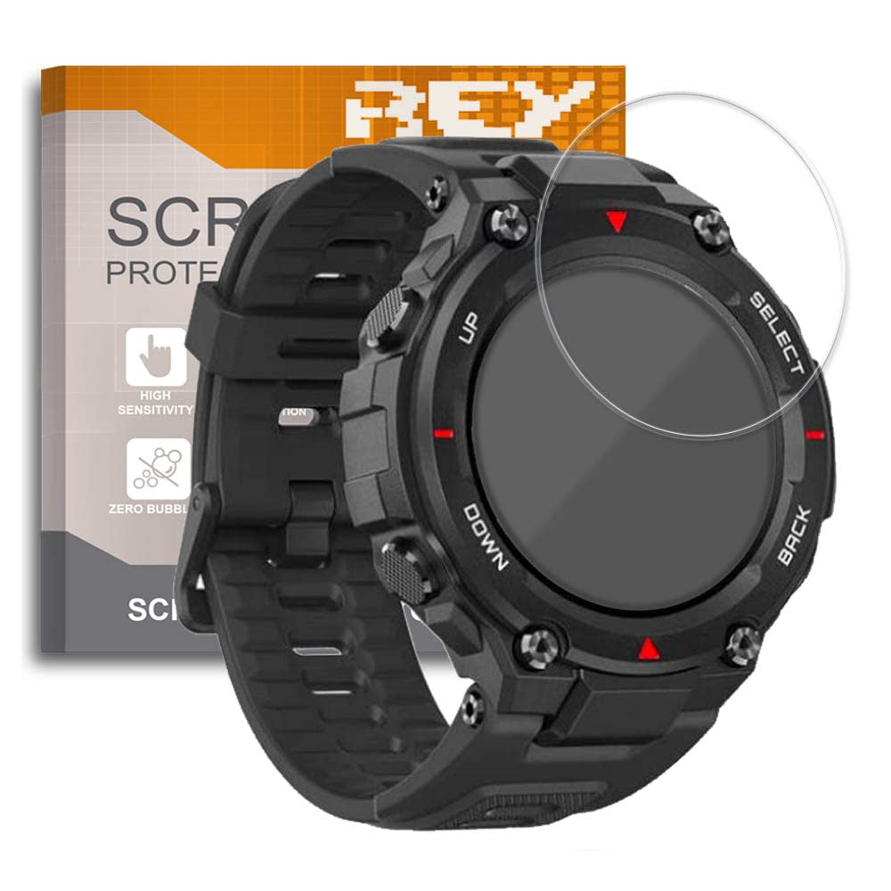 3 x Premium Tempered Glass Screen Protector for AMAZFIT T-REX 2