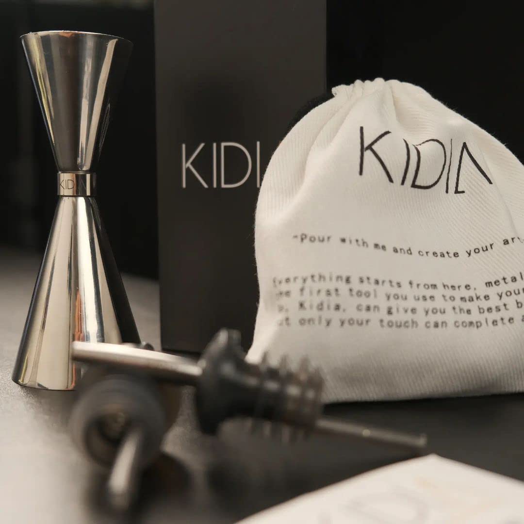 Kidia, Dosificador Kit Barman Profesional, Medidor Graduado para Barman