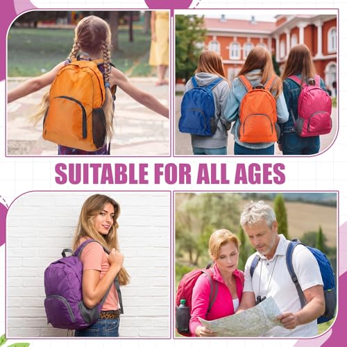 Image of Eccliy 50 Pack Backpacks Bulk 17 Inches Back Pack Basic Backpack for Adult Lightweight Outdoor Travel Bookbags(6 Vibrant Color)
