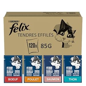 Aliment Complet Tendre Effilé pour Chat Adulte Felix (Abonnement)