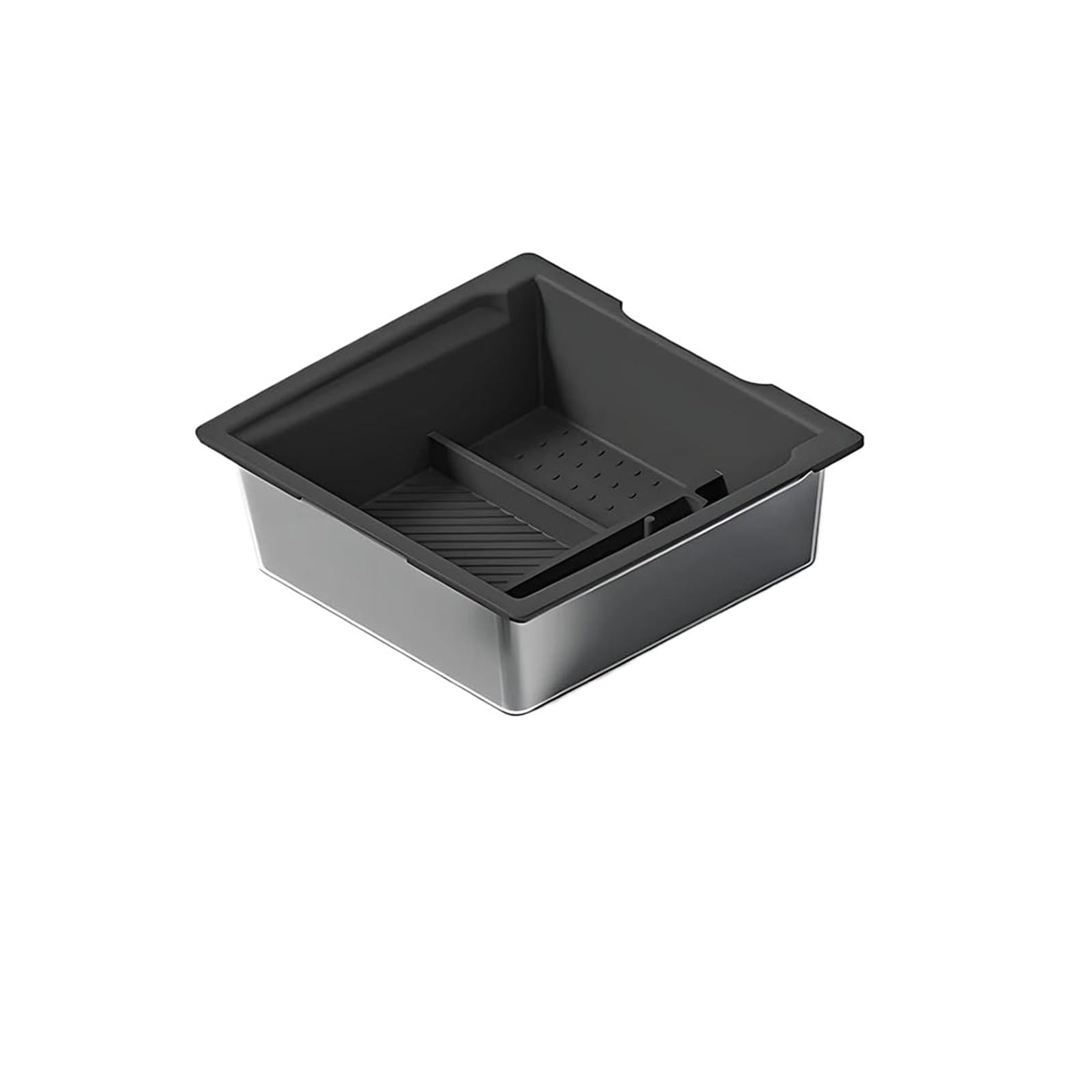 AHRPKAMERD Centre Console Organiser Tray For Tesla For Model 3 For Highland 2024 2025 Juniper Center Console Storage Box ABS Armrest Organizer Interior Armrest Storage Box(3)