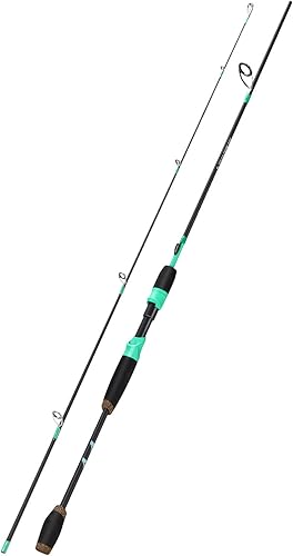 Miniatura 2 de One Bass IM6 - Varillas de grafito para hilar y fundición, 2 varillas sensibles con guías de acero inoxidable, cómodas asas de EVA