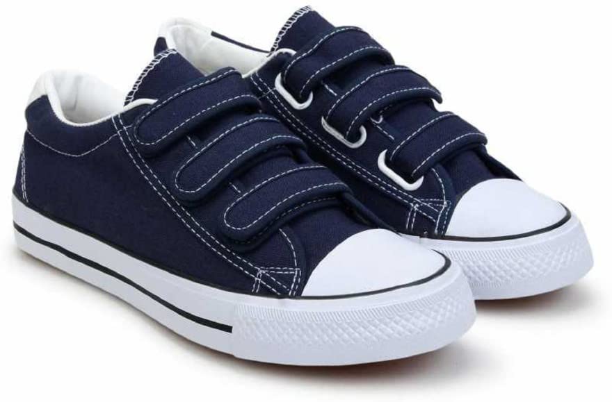 Image of Men Canvas Running Walking Casual Hook and Loop Tape Sneakers Shoes